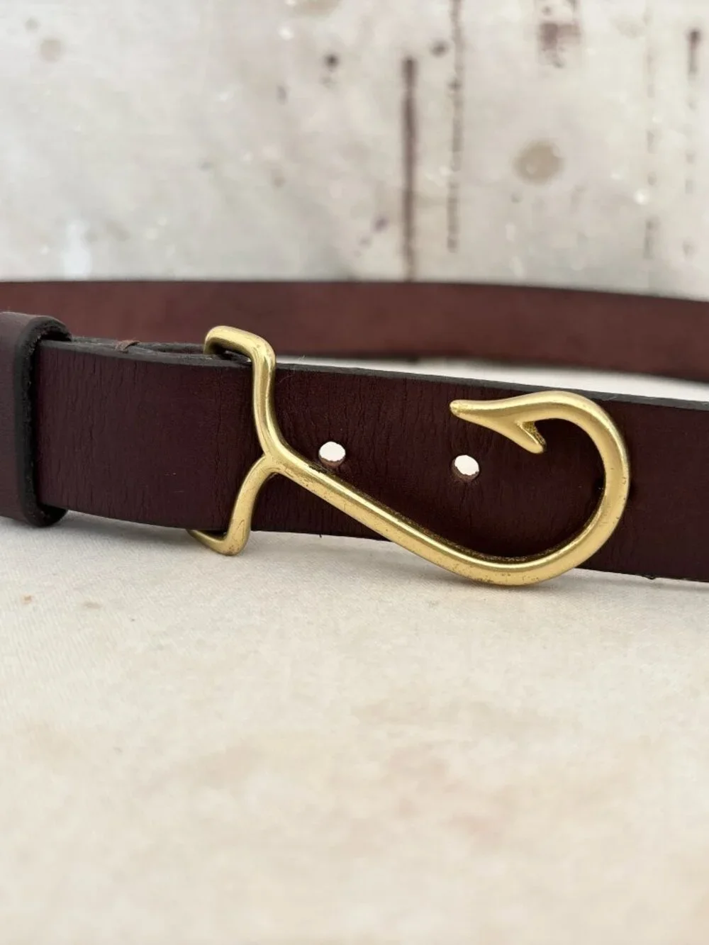Sault New England Fish Hook Leather Belt